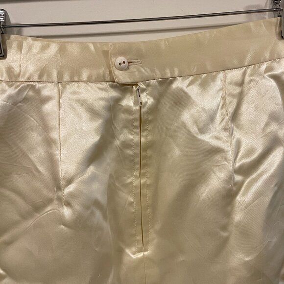 Vintage Satin Fringe Skirt - Picture 3 of 7